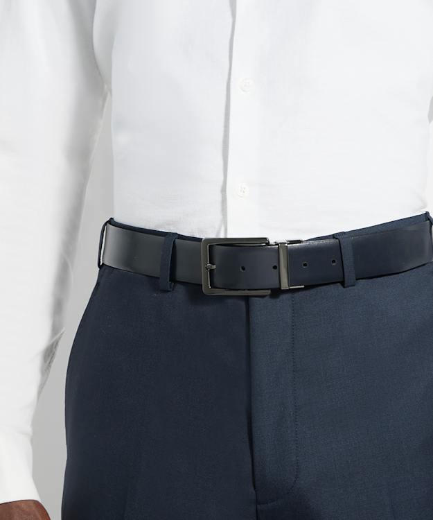 Oakem Navy - Leather Belt