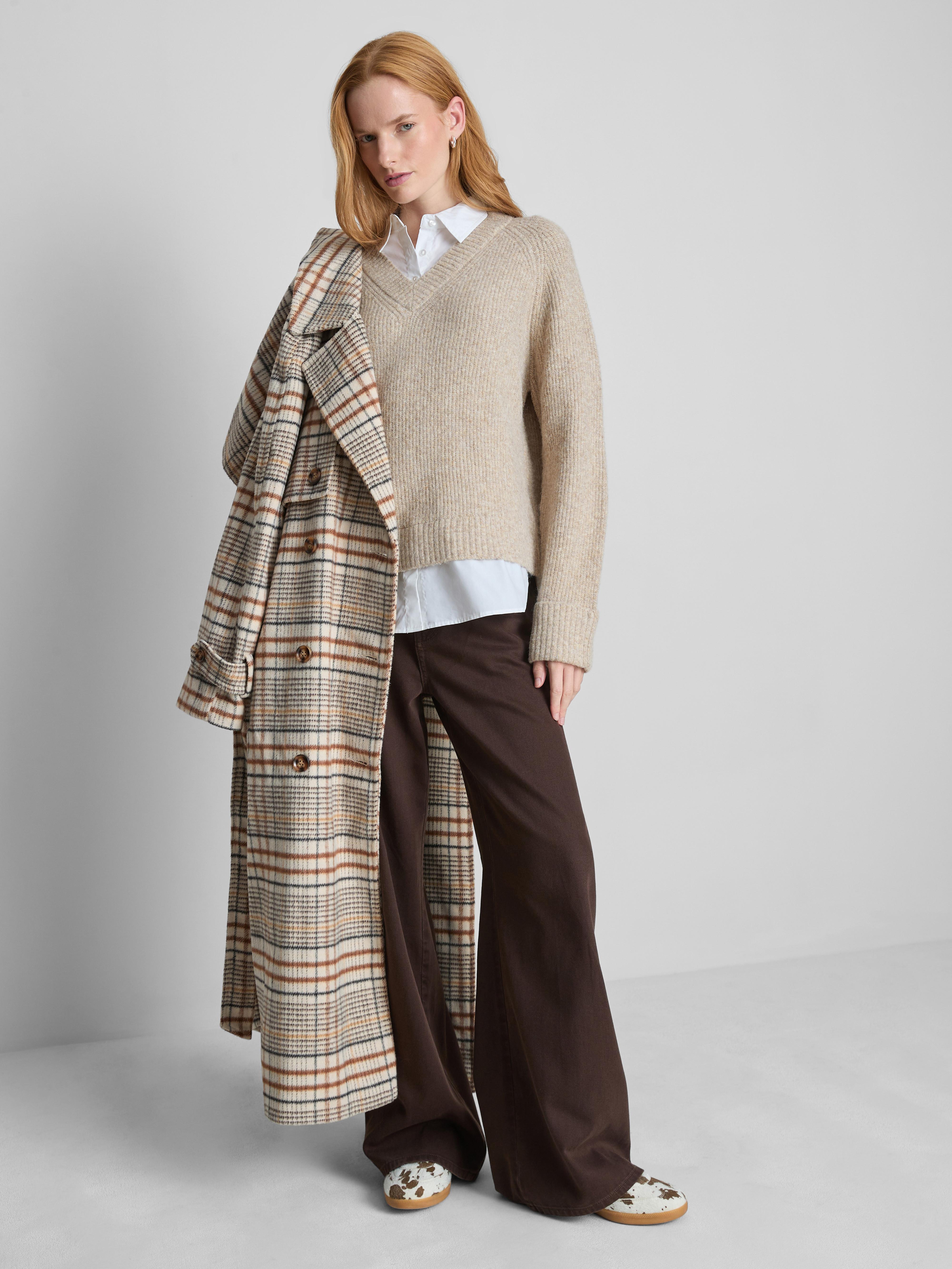 2 in 1 V-Neck Knitted Sweater