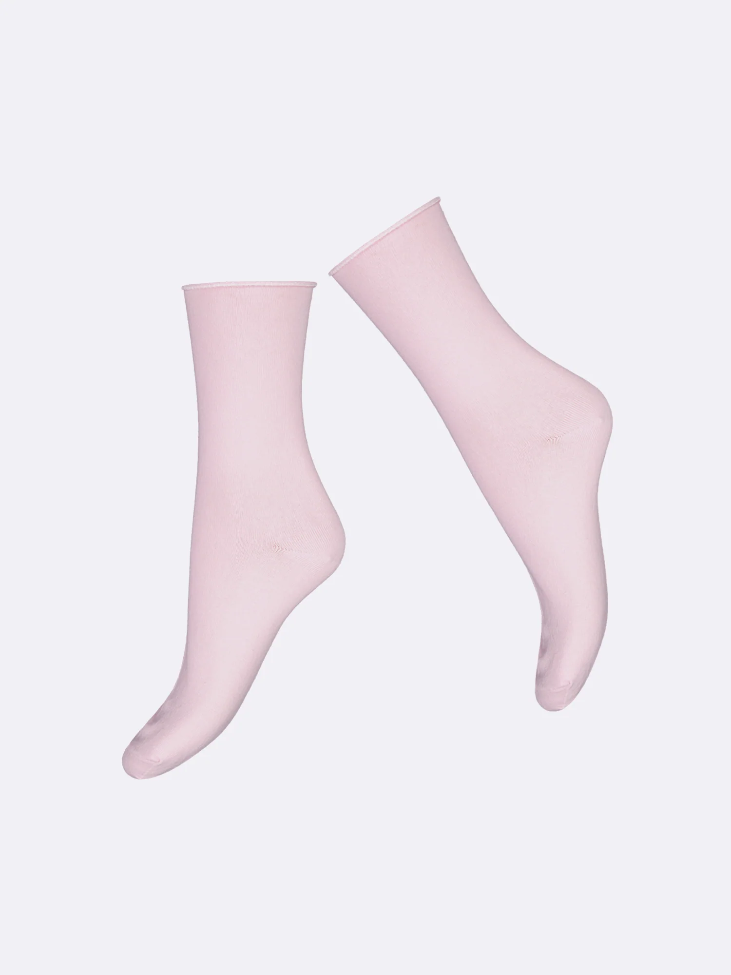 COTTON COMFORT CUFF nilkkasukat - vaaleanpunainen