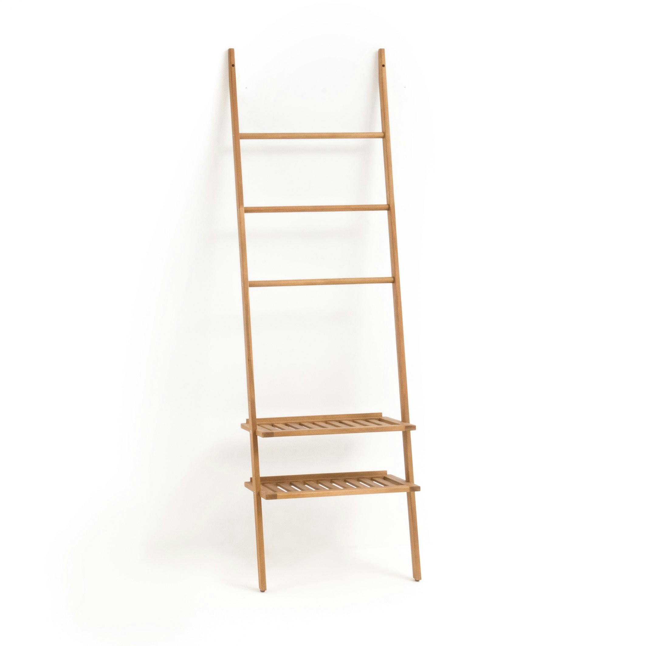 Étagère échelle acacia huilé, finition teck, Kiari