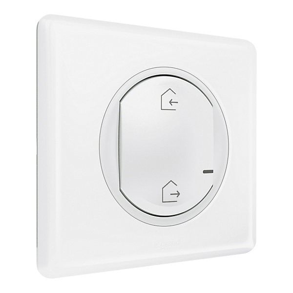 Commande générale sans fil Départ/Arrivée pour installation connectée Céliane with Netatmo blanc