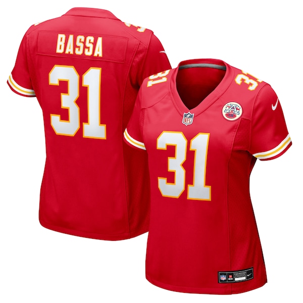 Jeffrey Bassa Kansas City Chiefs Nike Women's Team Game Jersey -  Red