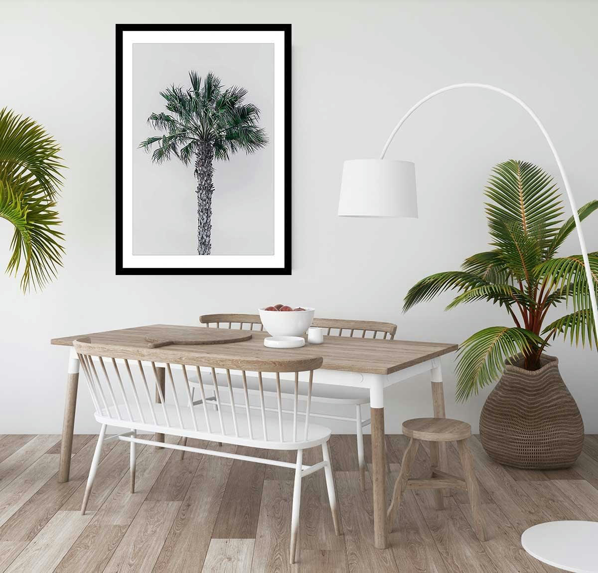 - Affiche coconut palm avec cadre noir 40x60 cm