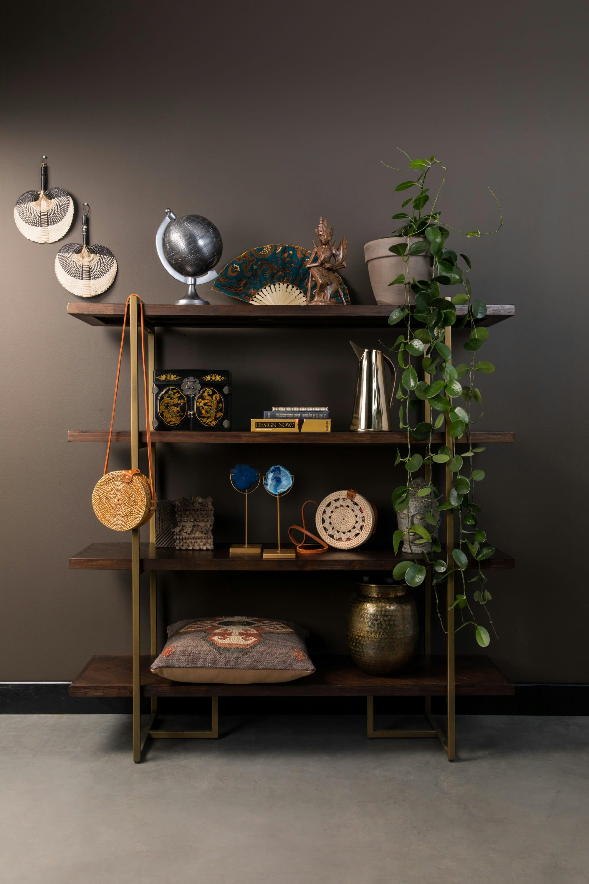 CLASS - Etagère en métal et acacia marron