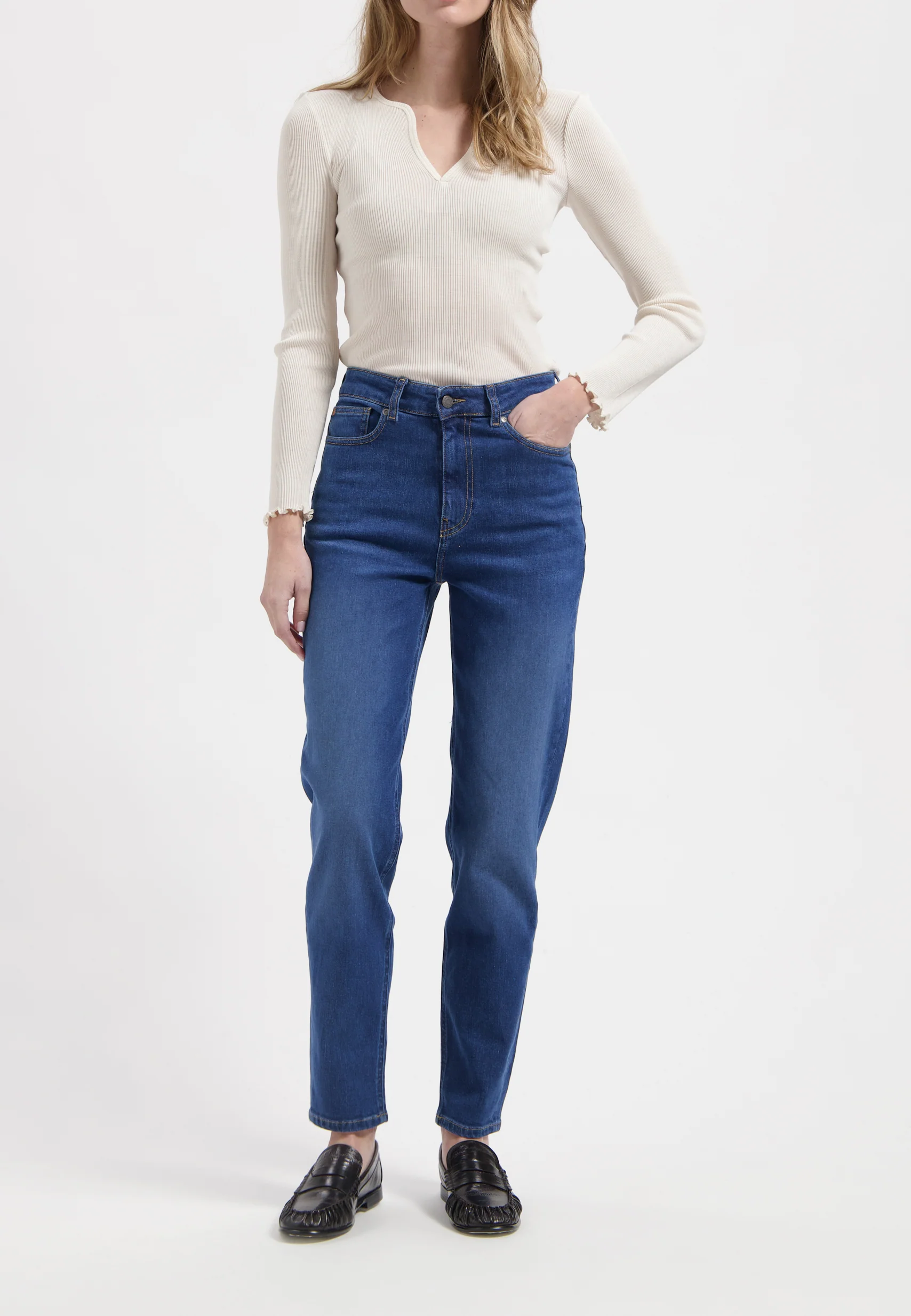 Mams High Tapered - Stone Indigo