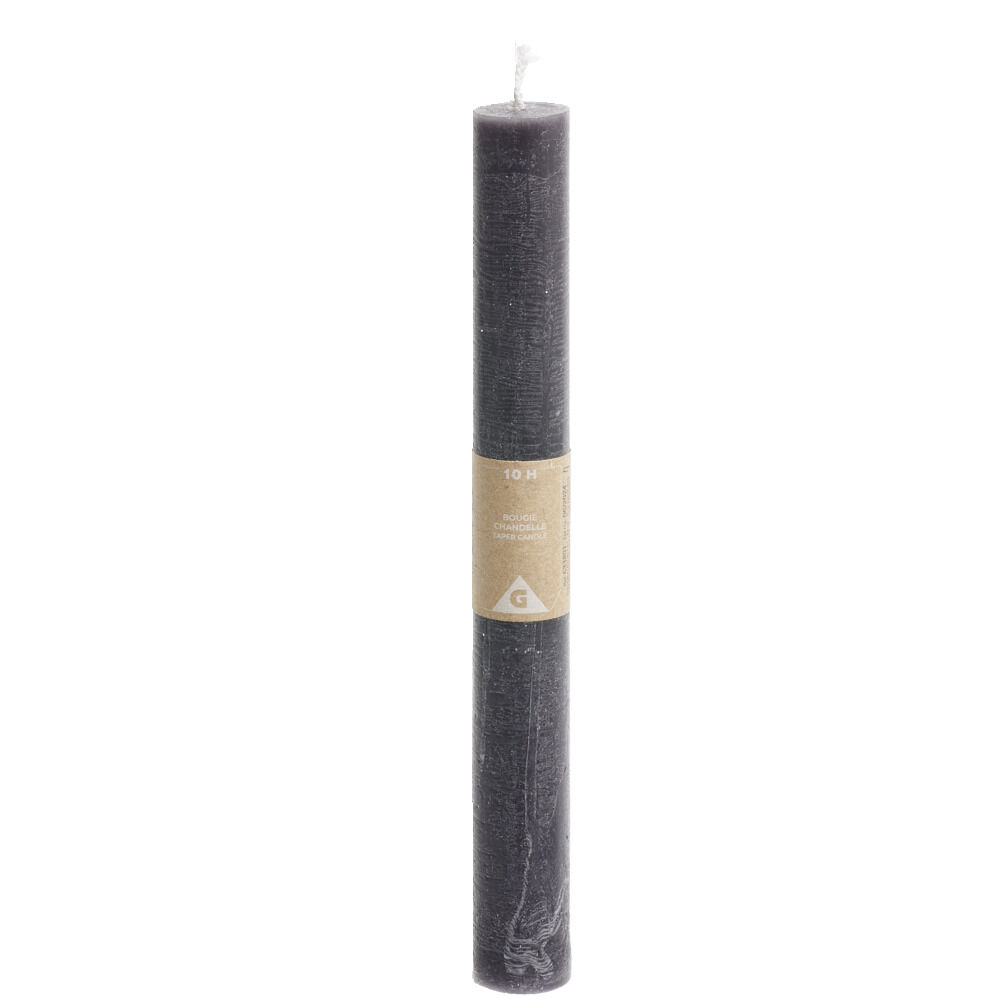 Bougie chandelle noire 8H