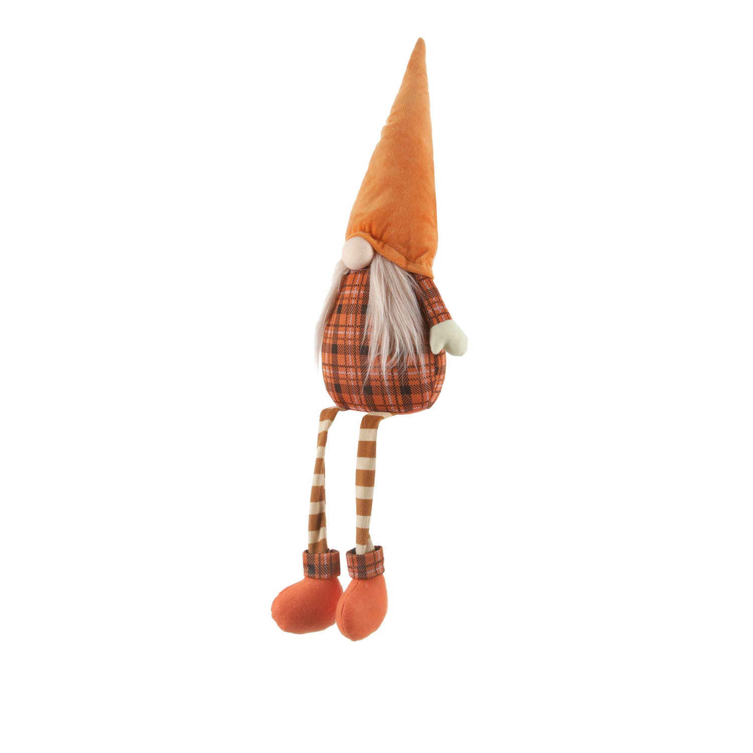 Gnomo autunno gambemolli 75 cm cappello a punta