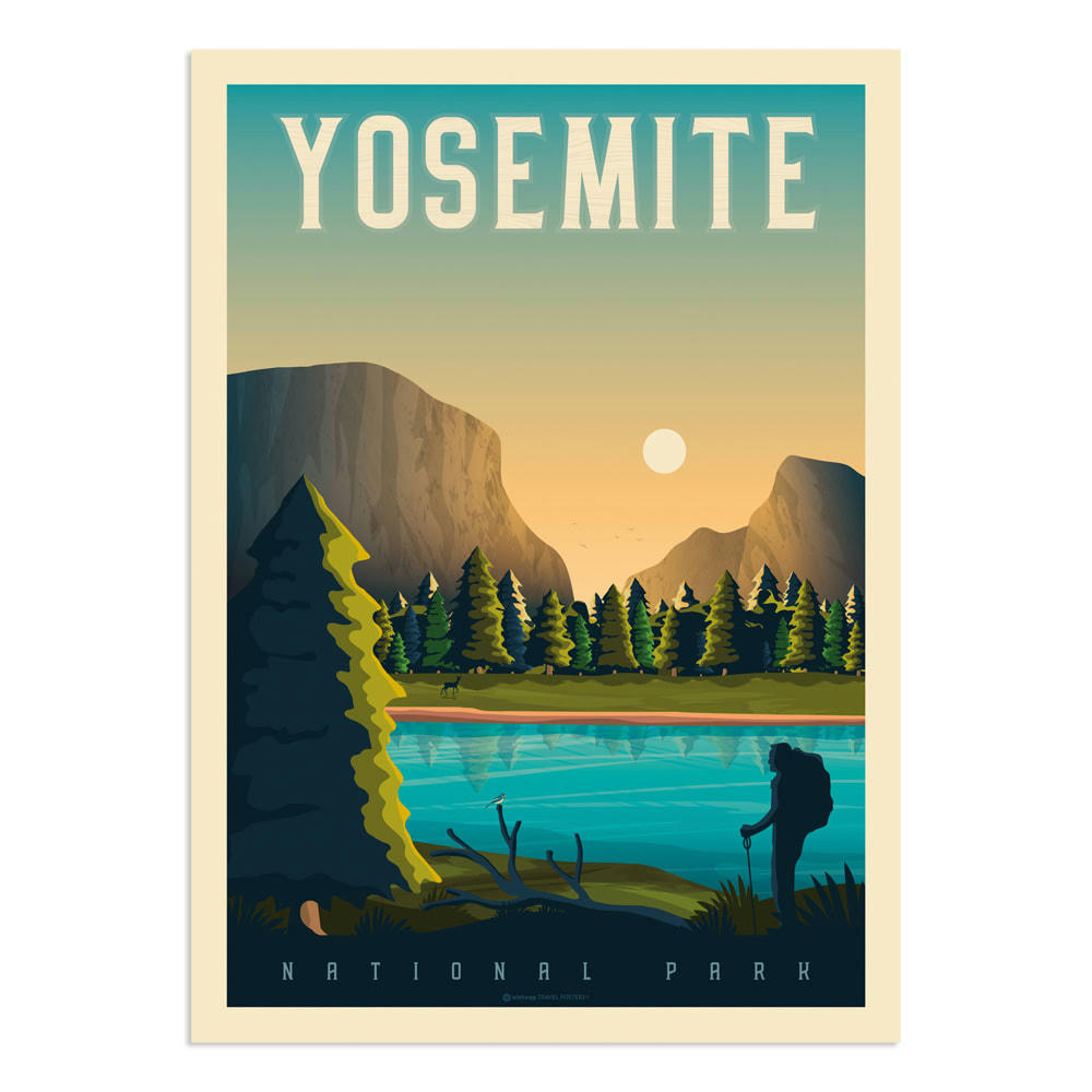 - Affiche Yosemite  50x70 cm