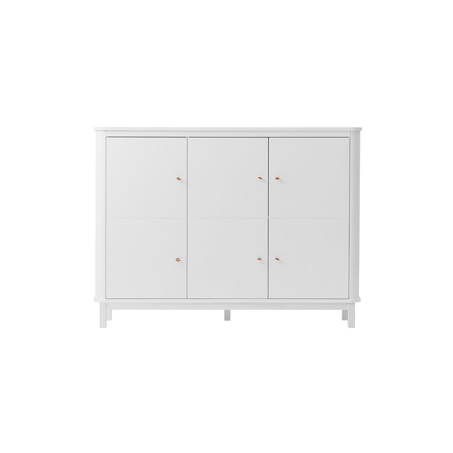 Wood multiskab 3 døre, hvid