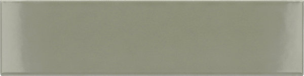 Faïence murale uni vert tansy brillant L.20 x l.5 cm x ép.8 mm, Halo