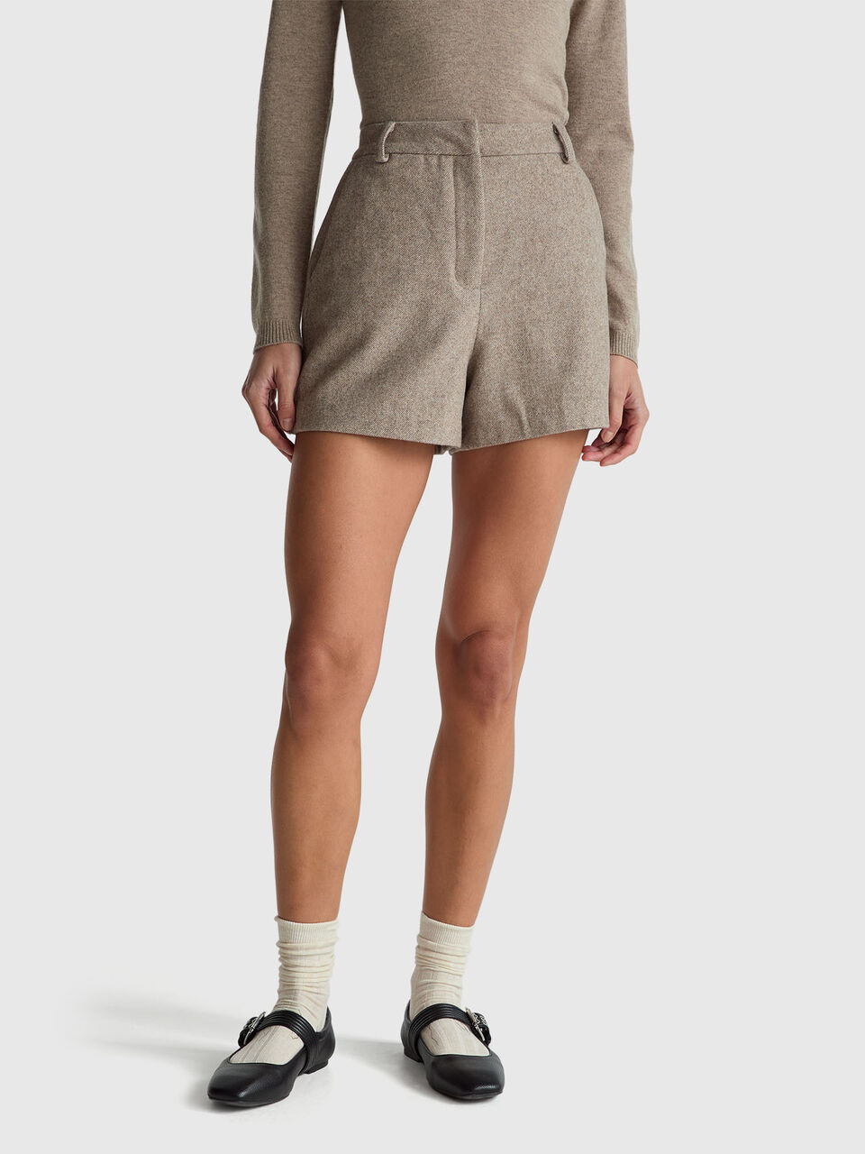 Shorts in linen blend