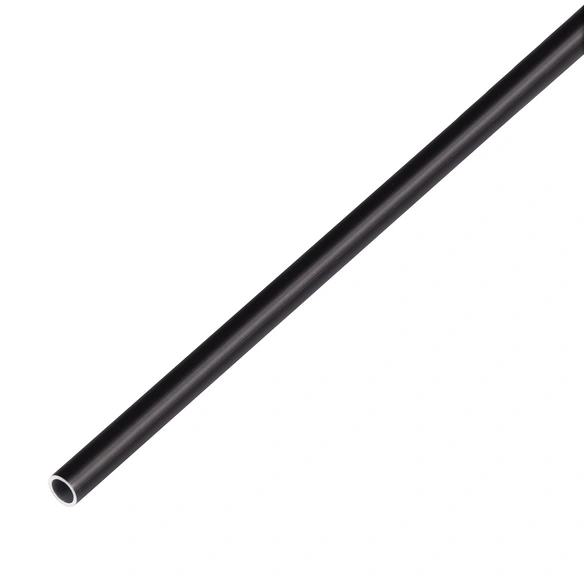 Rundrohr, 2 m x Ø 8 mm, Aluminium, schwarz eloxiert