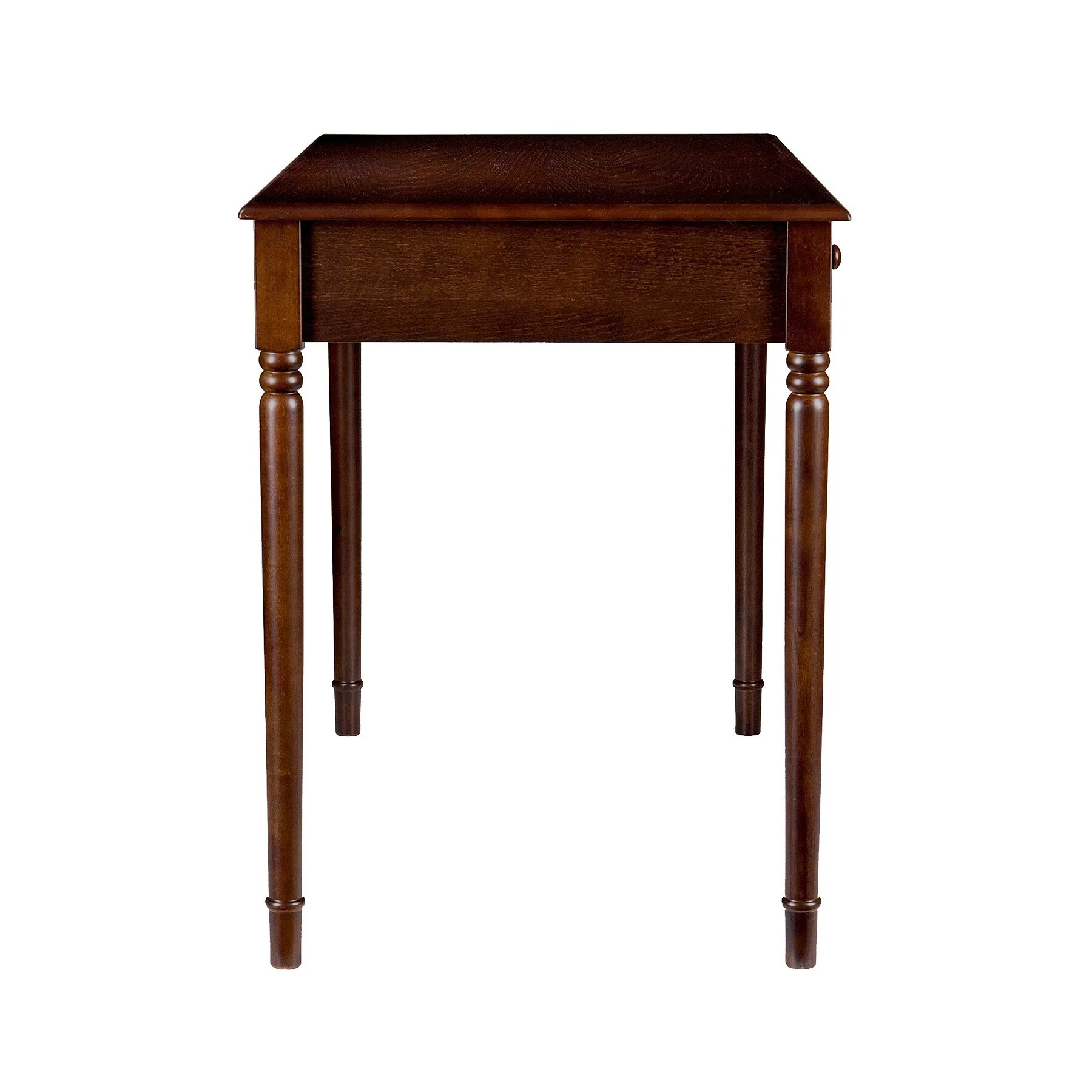 HomeRoots 43 Brown Solid Wood Writing Desk With Two Drawers