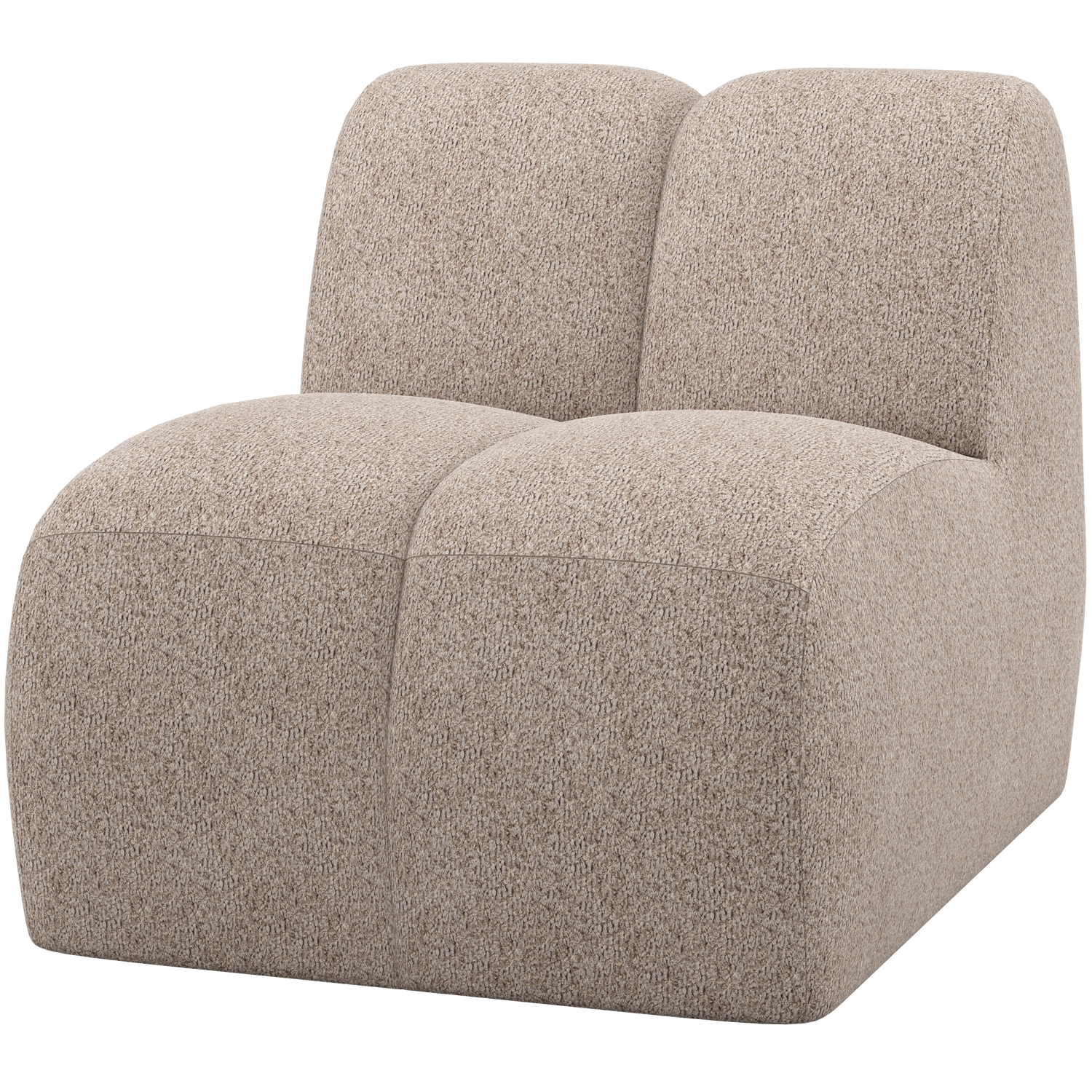WOOOD 1-zits element Mojo - Wollig - Donker Zand - 74x84x97