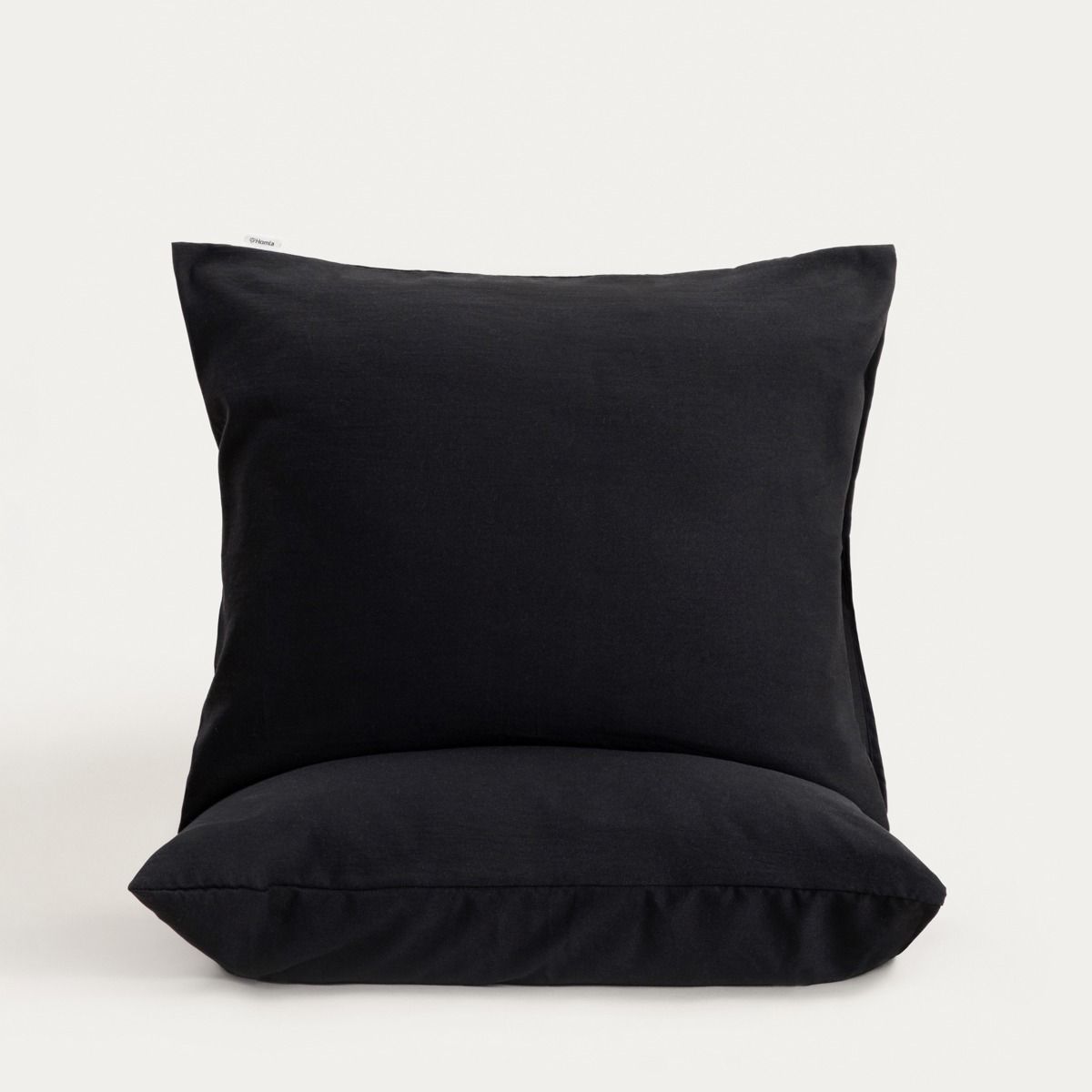 Zestaw dwóch poszewek MAISY z mikrofibry czarnych 2*70x80 cm