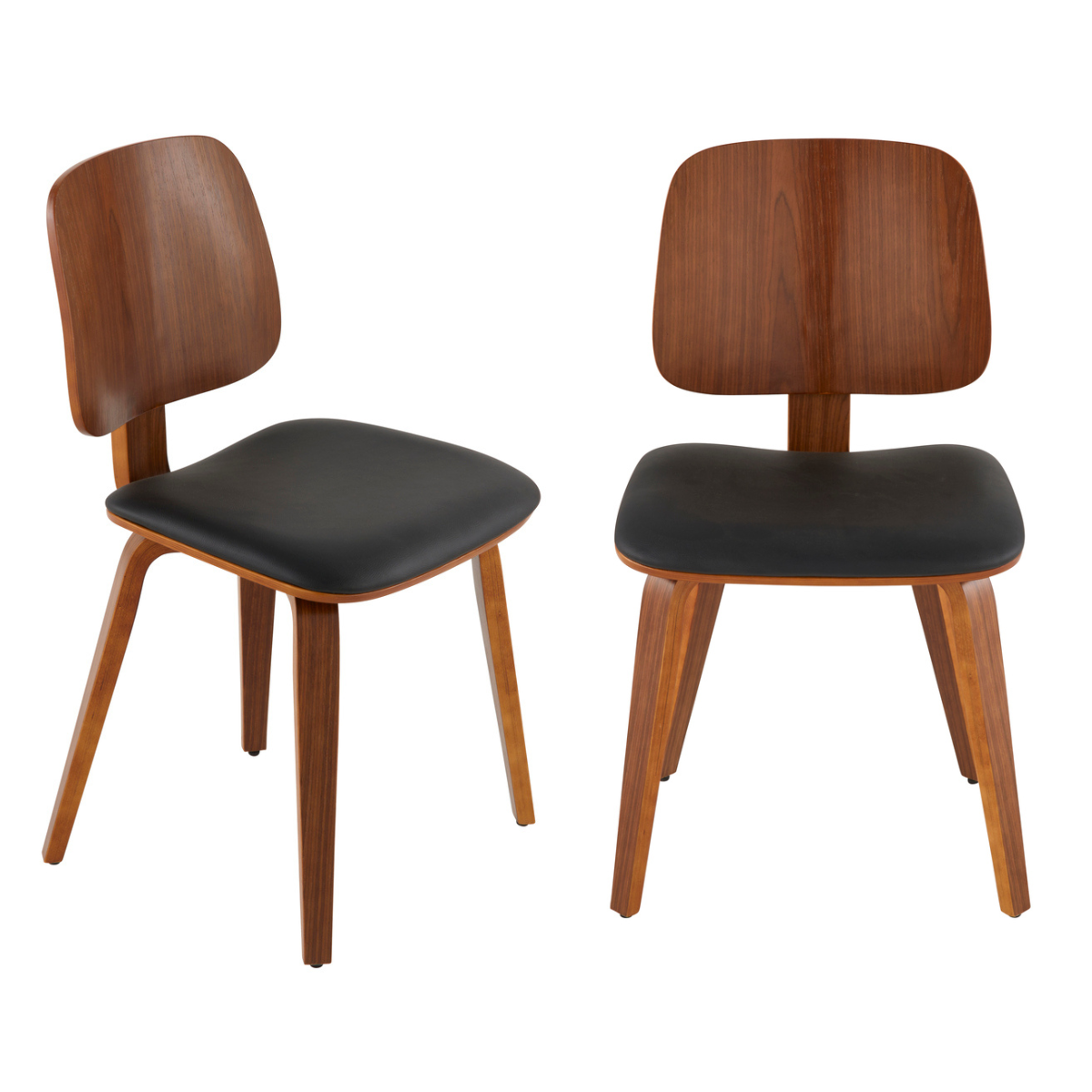 Signature - BRAND Set van 2 stoelen - Zwart - 49,5x48,5x80,5 cm