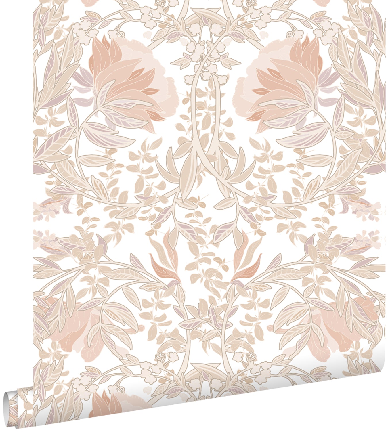 ESTAhome behang vintage bloemen in art nouveau stijl beige 53 cm x 10.05 m 139613