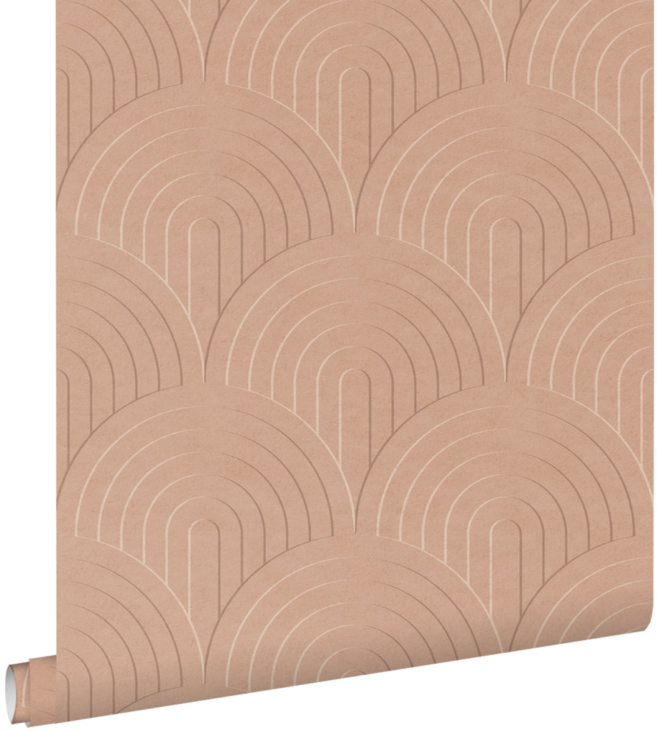 ESTAhome behang 3D-motief terracotta roze - 53 cm x 10.05 m - 131110
