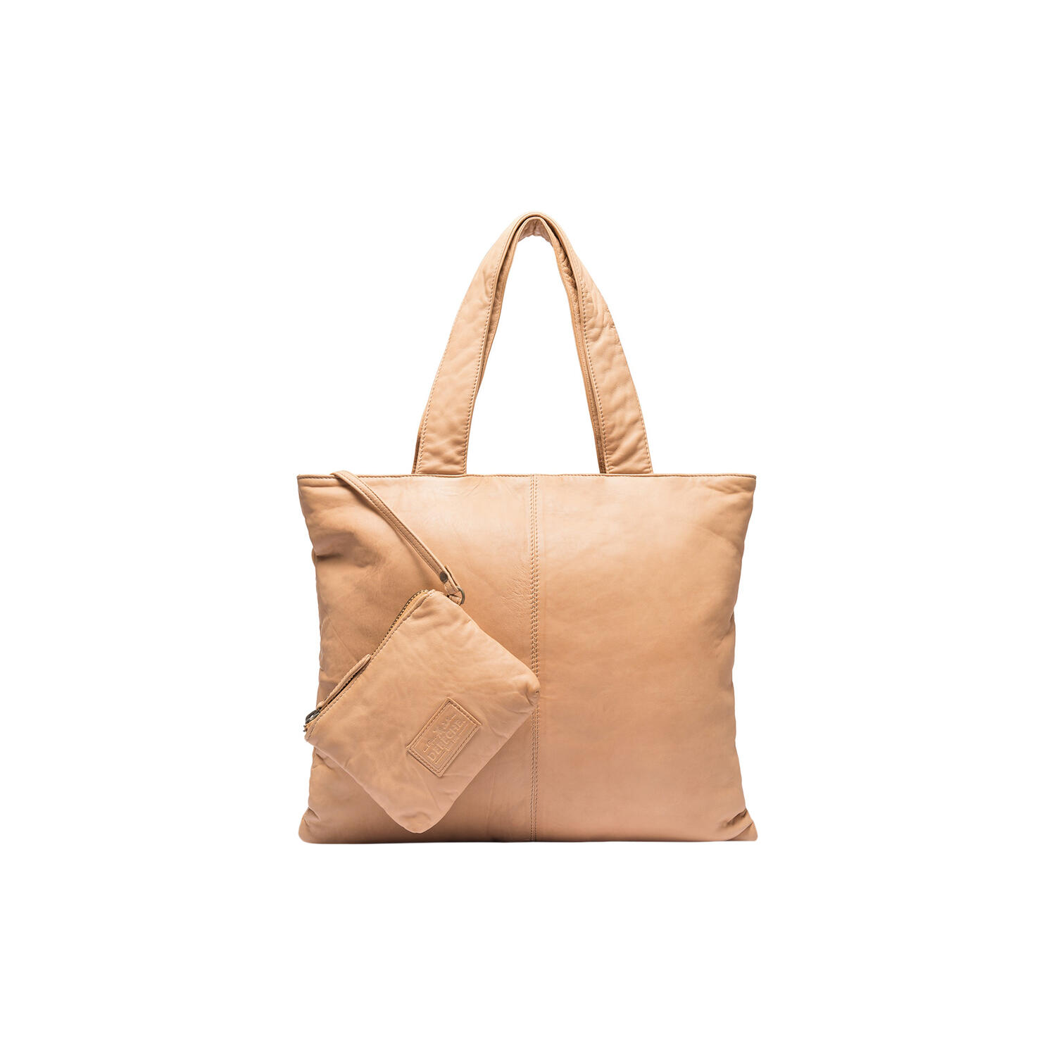 Vintage oversize shopper, camel