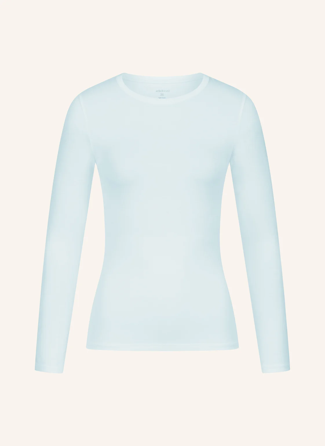 erlich textil Light Touch schmales Langarmshirt mit Lyocell - seidig weich