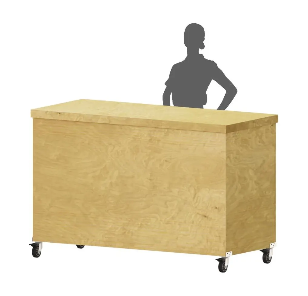 CLASSIC MOBILE BAR Collapsible Unfinished or Painted No base