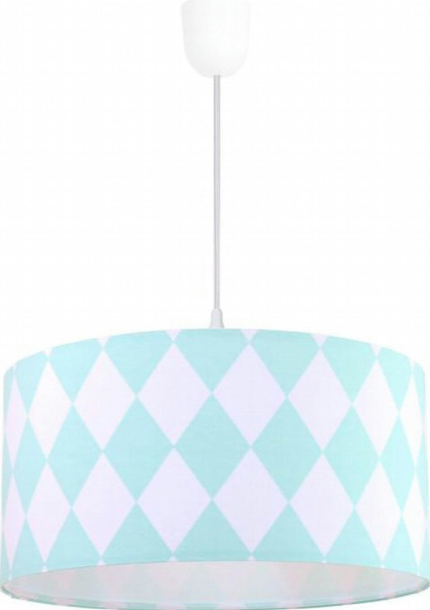 CLASSIC - Suspension Tissu Bleu 40x40x102 cm