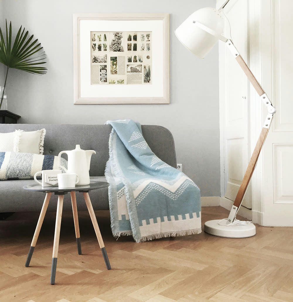 NOMAD - Coussin Zig Zag Fun blue 50x50