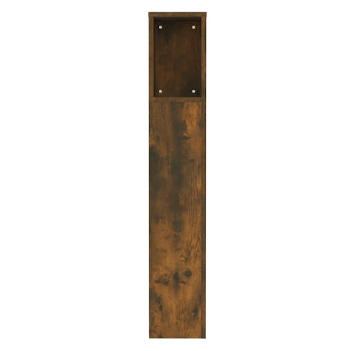 NNEVL Headboard Cabinet Smoked Oak 100x18.5x104.5 cm