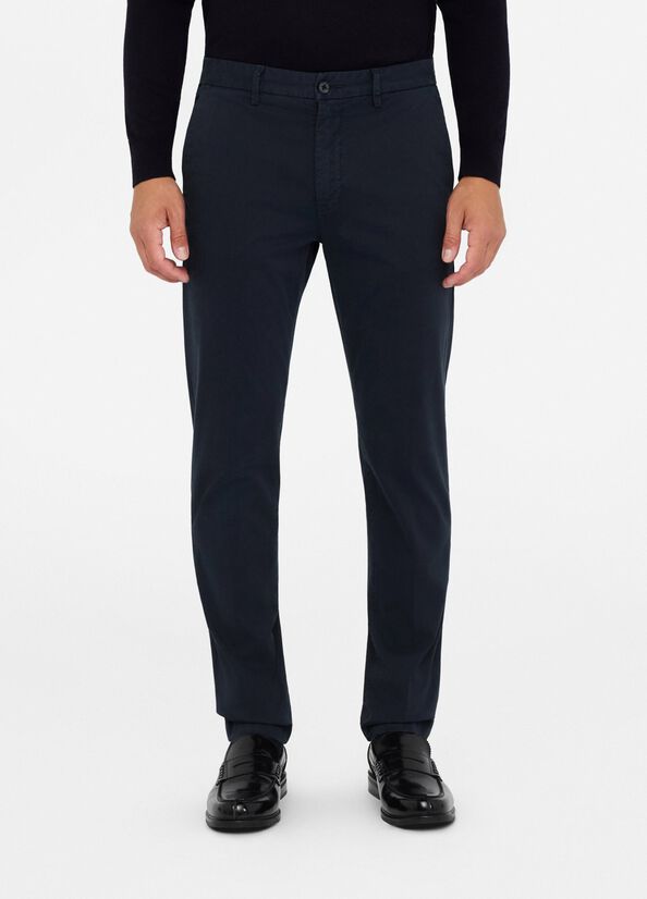 Pantaloni chino in raso