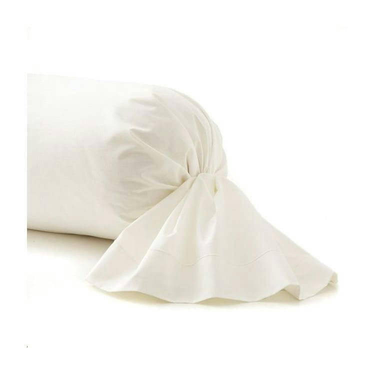 PERCALE MONTELEONE - Taie de traversin en Coton Blanc 140 cm
