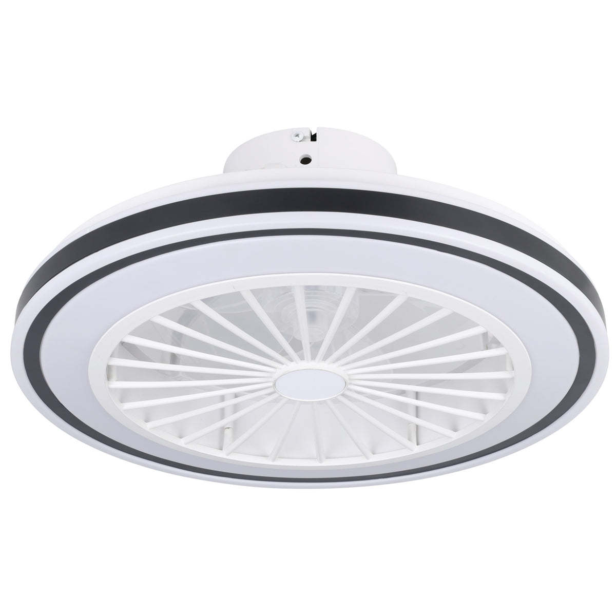 EGLO plafondlamp met ventilator Almeria - ac led-cct - wit/zwart