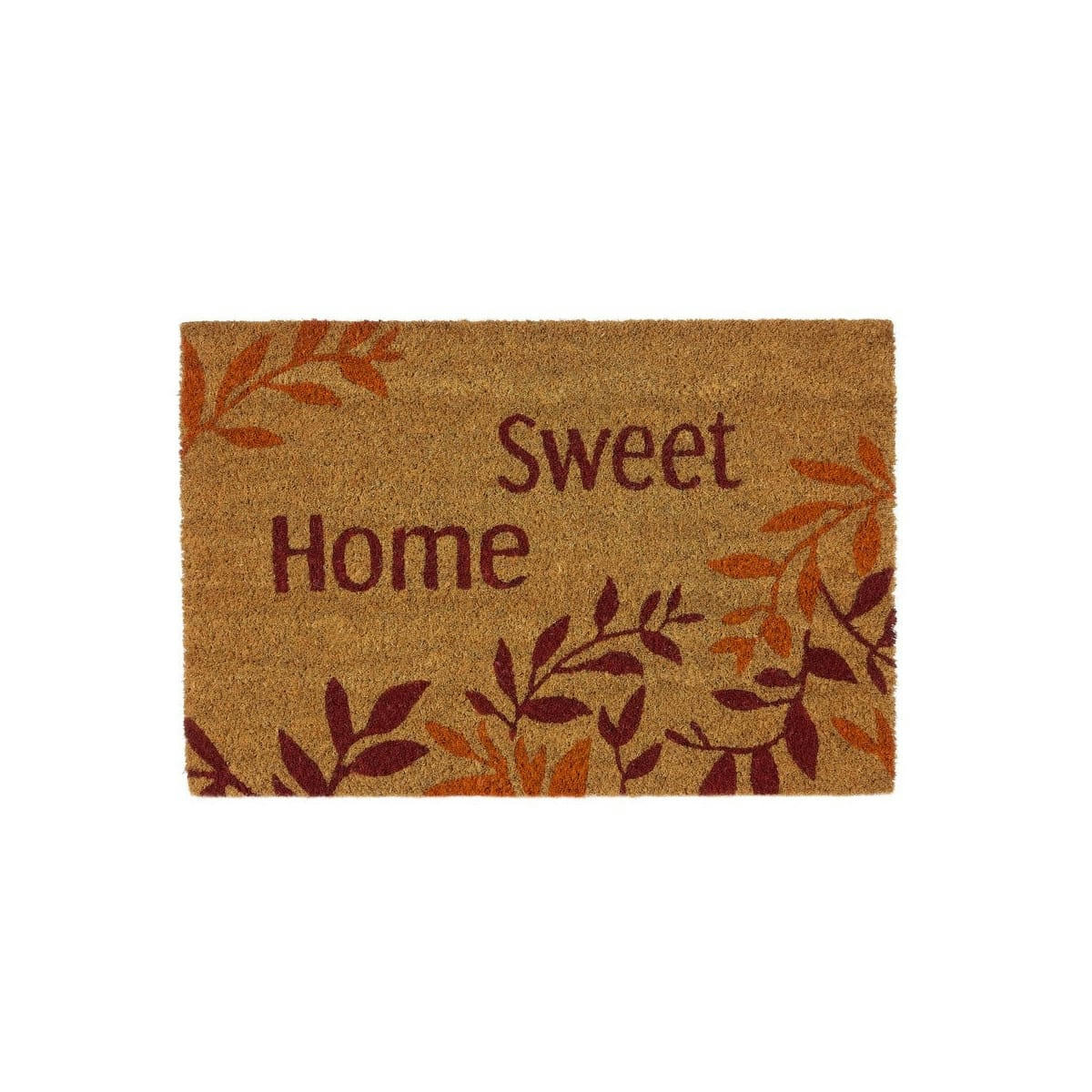 - Paillasson coco feuilles sweet home 60x40x1,5cm