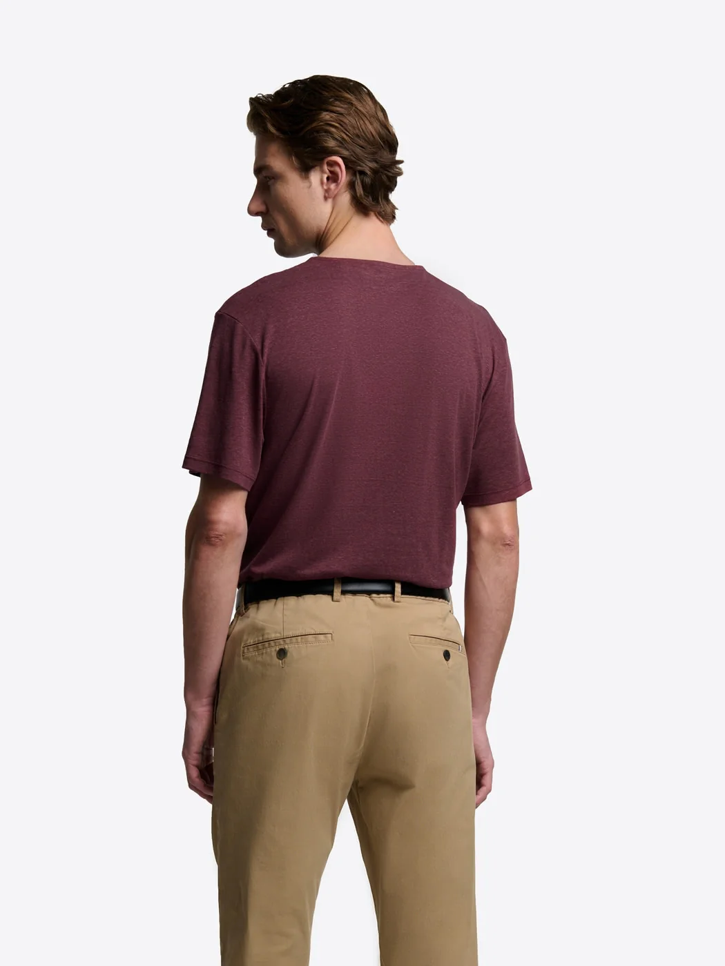 T-shirt col tunisien en lyocell