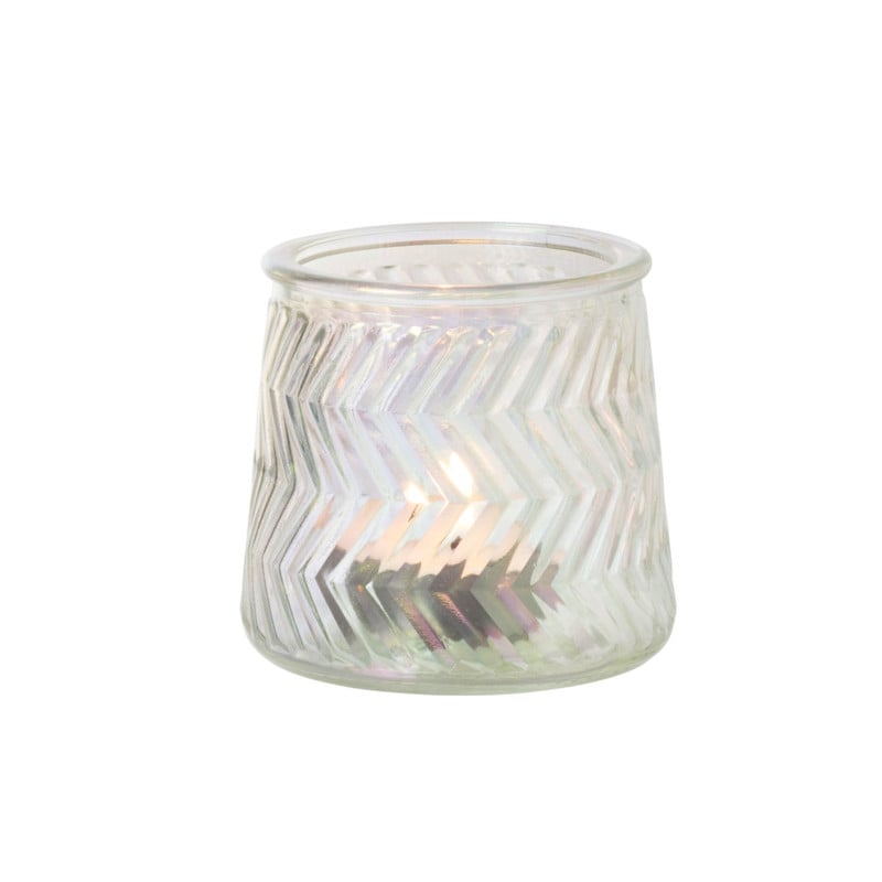 Waxinelichthouder helder - glas - &Oslash;8.3x7.3 cm