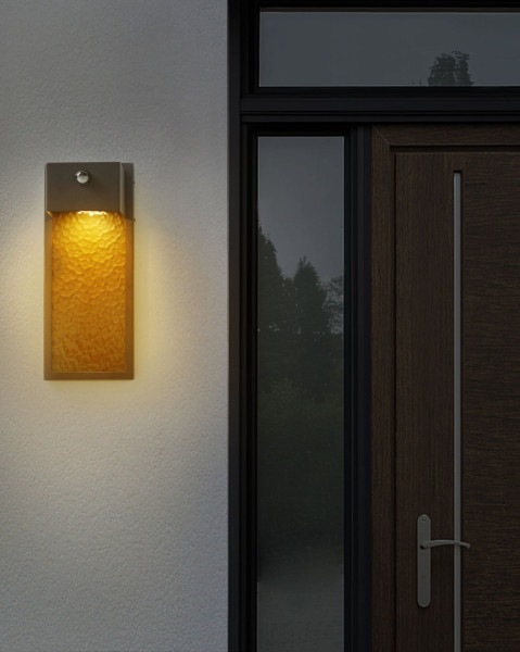 Kinkiet zewnętrzny LED metalowy szary