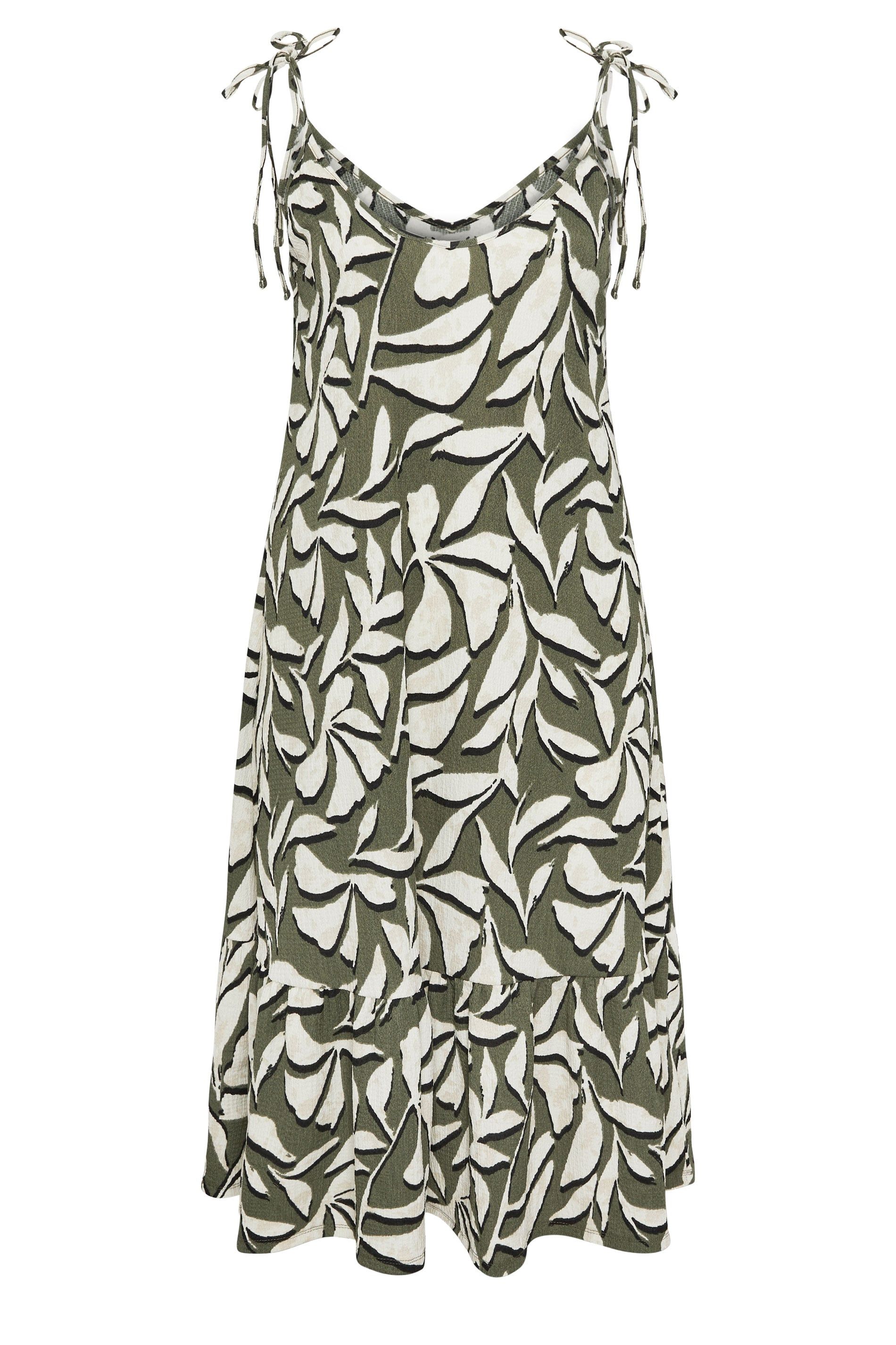Yours Leaf Tiered Midi Sundress