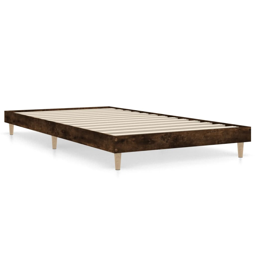 Łóżko Drewniane Rama Łóżka Sofa Brązowe Do Sypialni Pokoju 100x200 cm