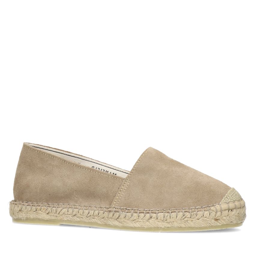 Manfield Beige suède espadrilles