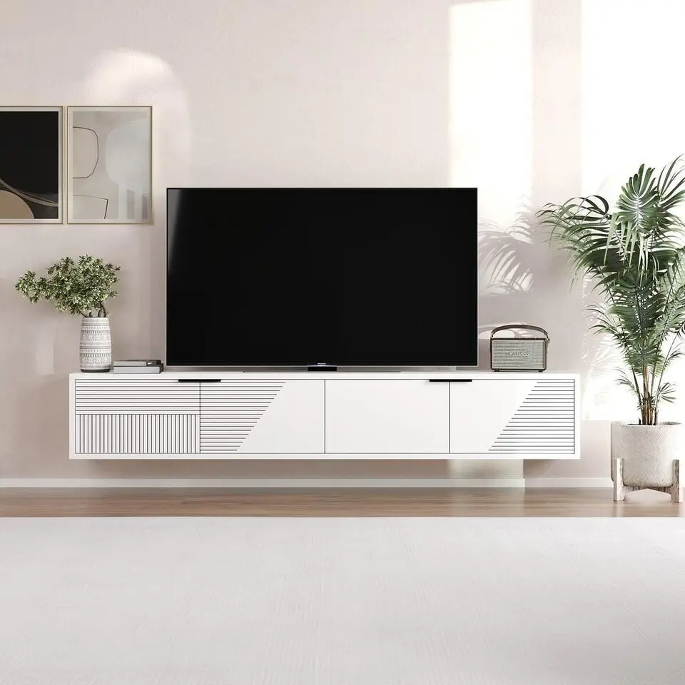 CALICOSY - PARLA TV-meubel - Goudkleurig - 30x180x30 cm