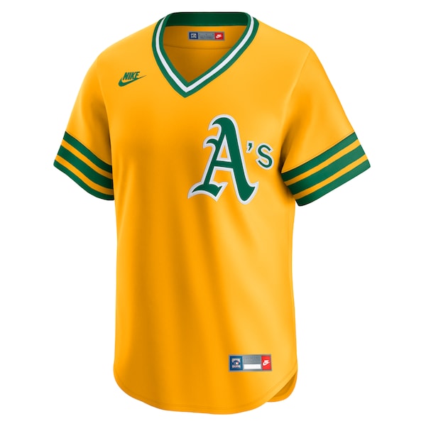 Oakland Athletics Nike Cooperstown Collection Limited Jersey - Gold