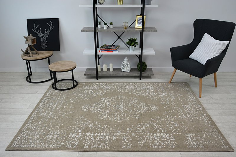 Dywan SENSE Micro 81261 Vintage beż/biały 80x150 cm