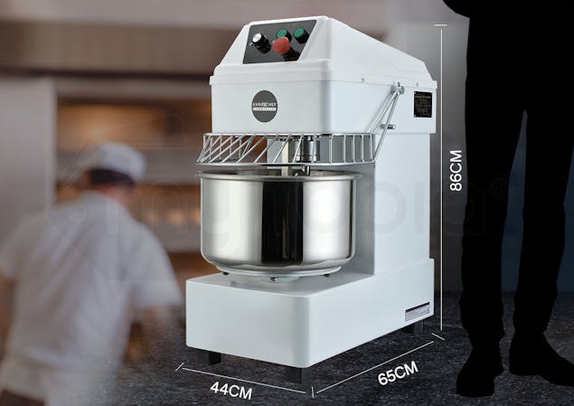 NNEMB Commercial 30L 1800W Spiral Dough Mixer Machine-2 Speed