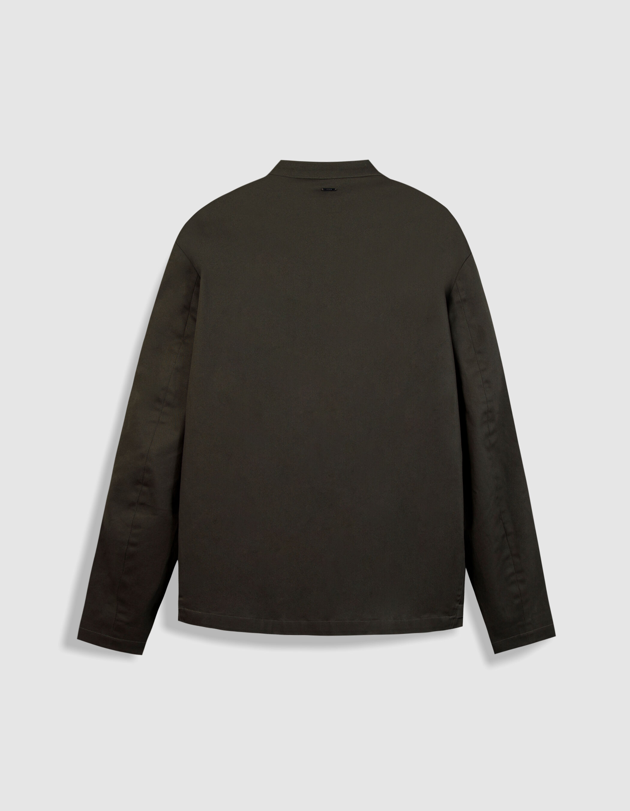 Veste kaki toile col pressionné Homme