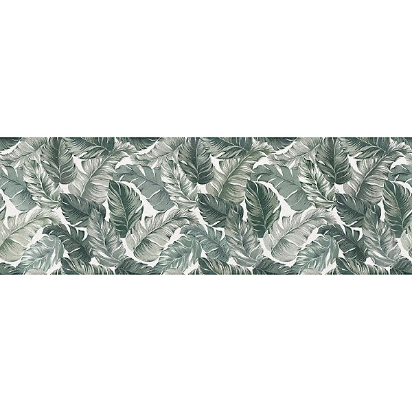 Faïence murale intérieur feuillages verts Amazonia L.120 x l.40 cm x ép.10,8 mm, Aspen