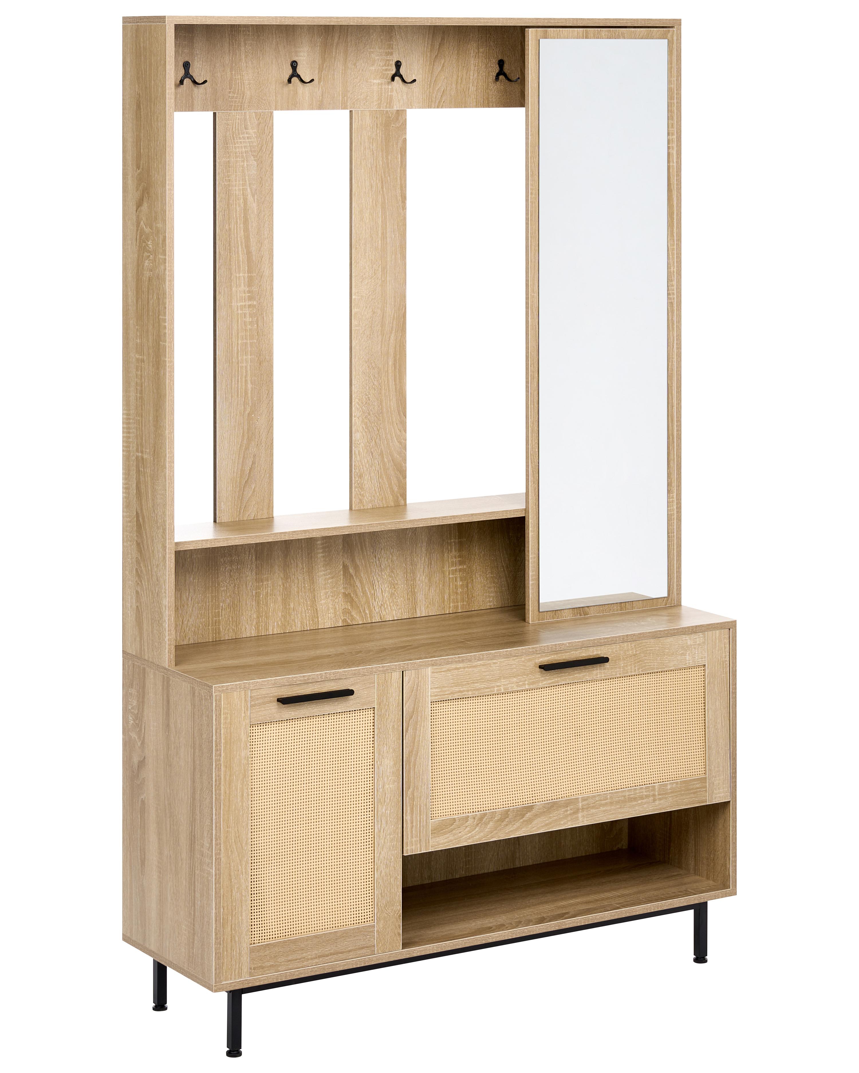 Hallway Set MALENY Light Brown
