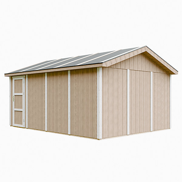 Garage QUALITé PREMIUM 17 m² - L378xl530 cm- garage pour auto, moto, vélos, machines de jardinage - M991B-TERRA BROWN - Timbela