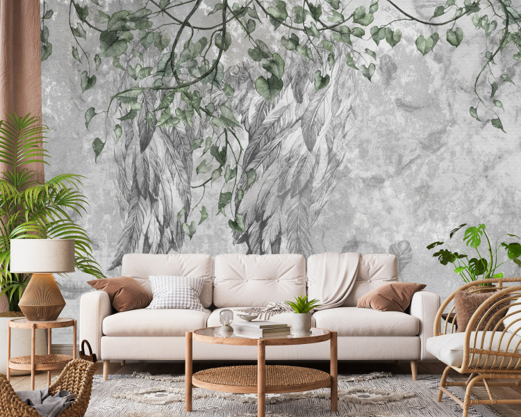 Fototapeta BETON Skrzydła Abstrakcja Mural 90x60cm