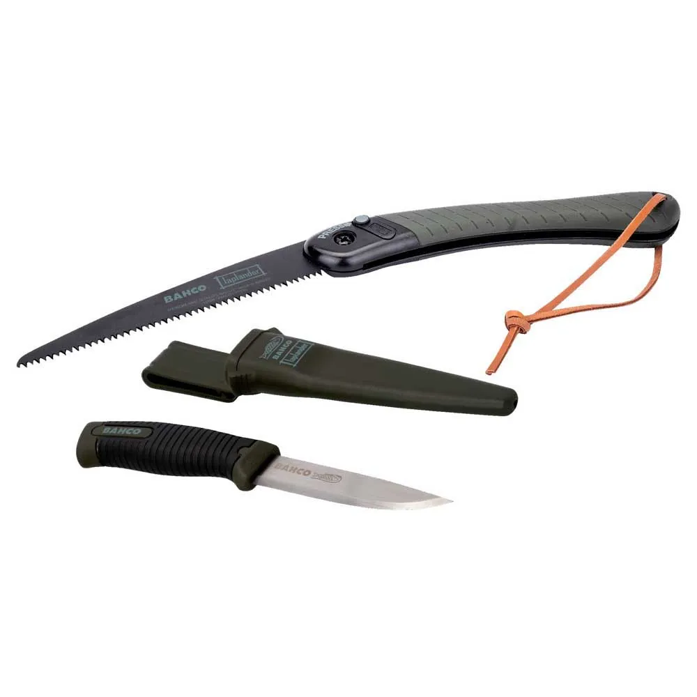 Bahco Folding Knife And Pocket Knife Set With Two Component Handle