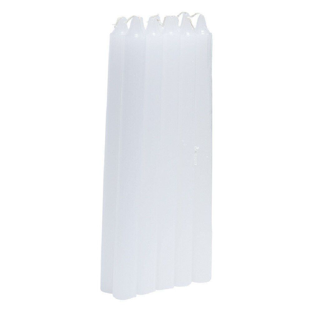 Bougie chandelle blanche x10