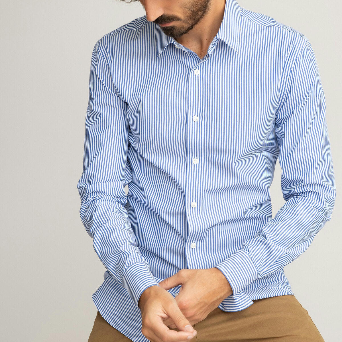 Chemise slim Signature, col français